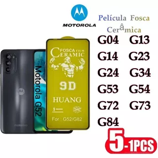 Película Fosca Cerâmica Flexível 9D Hidrogel MOTO G04 G13 G14 G23 G24 G34 G53 G54 G72 G73 G84