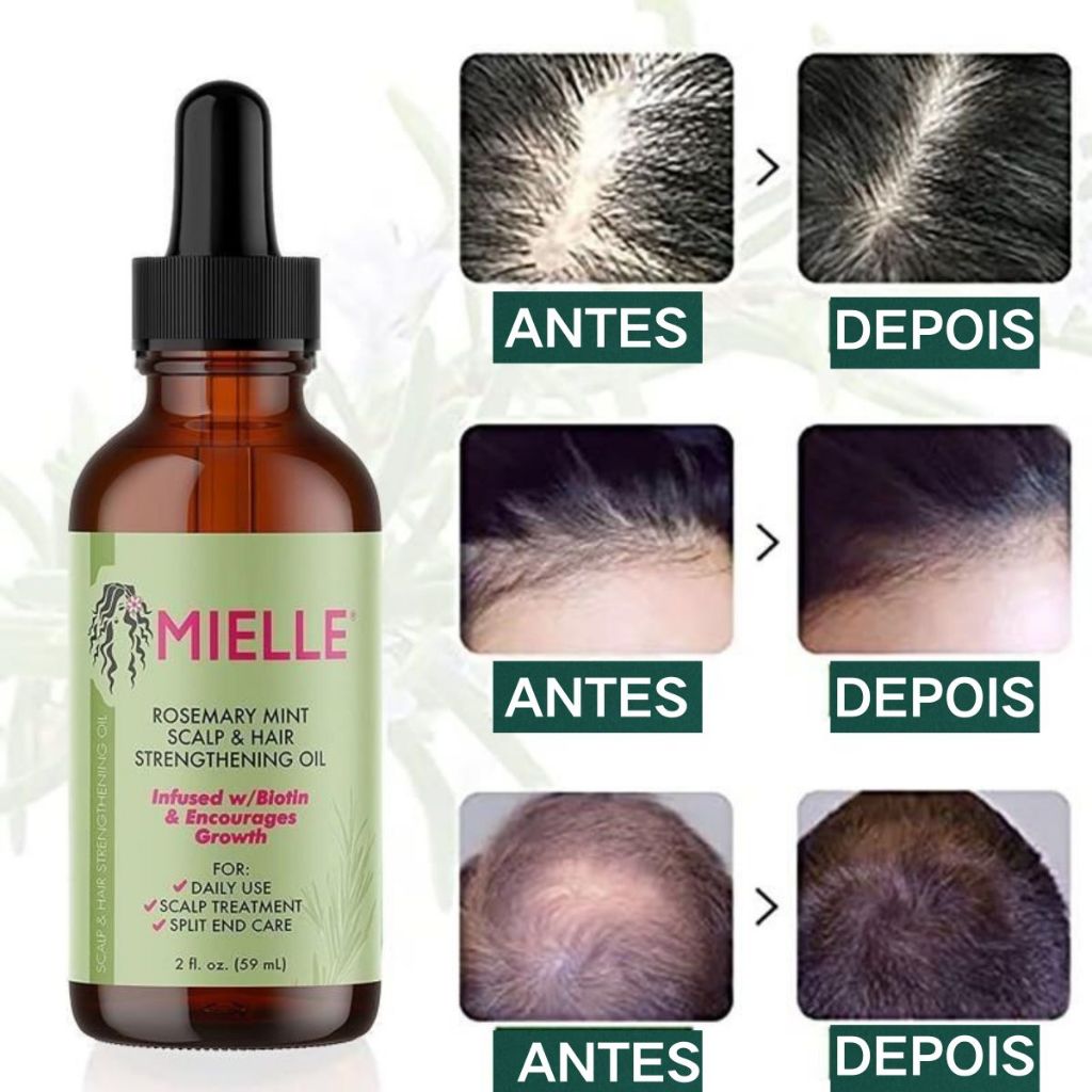 Mielle Organics Rose mary Mint Scalp & Hair Strengthening Oil 59ml ...