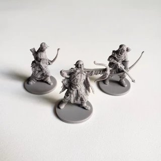 3 Miniaturas Deadeye Walkers (Lerdos Arqueiros) - Zombicide Black Plague / Green Horde / RPG