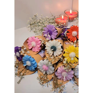 velas aromáticas   adesivo personalizado KIT 10 buquê  de Margarida em Oferta na Shopee