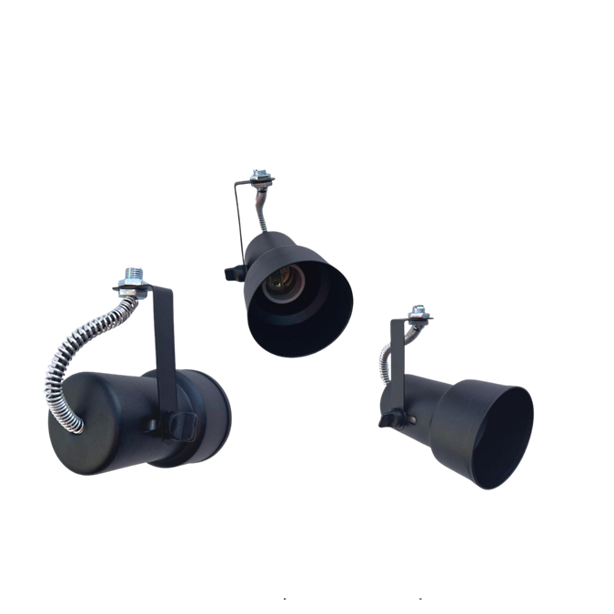 Spot Para Trilho Repuxado Perfilado/Eletrocalha Kit 3 Unidades Cores