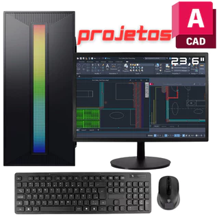 Pc Para Projetos e Multitarefas - Ryzen 5 4600G - Computador/pc Completo - Monitor
