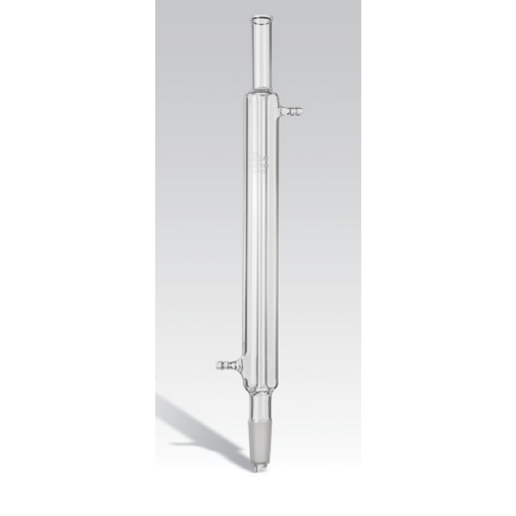 Condensador de Liebig tipo reto com 1 junta 24/40, comprimento útil 300mm, comprimento total 450mm, Uniglas