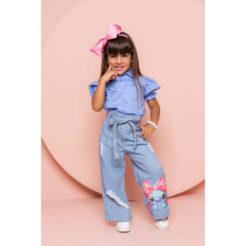 Molde CalÃ§a Infantil Pantalona Cala Pantalona Calça Flare