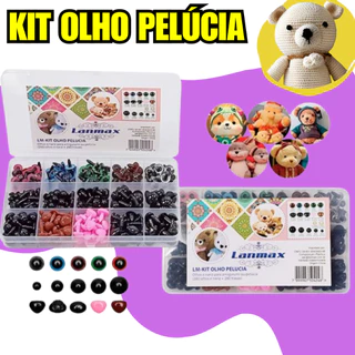 Kit Pelúcia Olhos Amigurumi Artesanato Fucinho Bonecos Bichinhos 560 peças