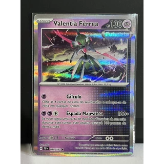 Carta Pokémon Valentia Férrea Rara Brilhante
