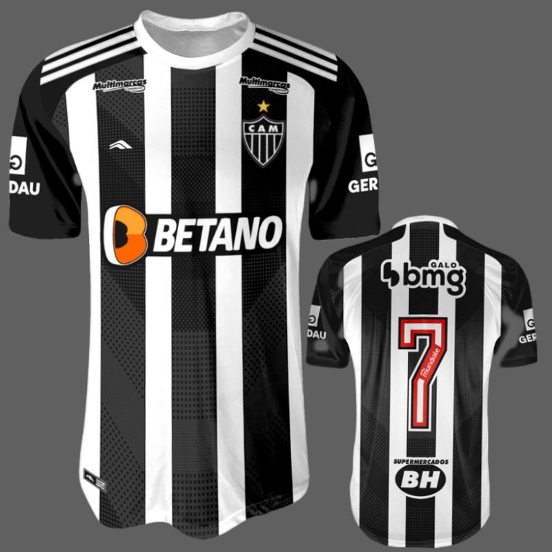 CAMISA ADULTO DO CAM MINEIRO DA MASSA listrada unisex TRADICIONAL 2024 listrada