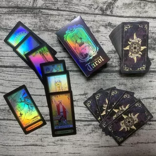 Tarot Tarô Holográfico Completo 78 cartas Requintado