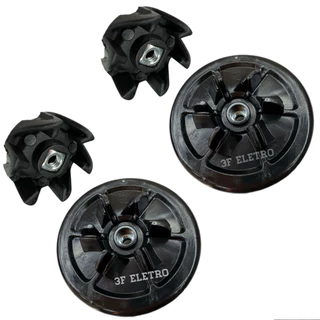 Kit 2 Conjuntos de Arraste do Motor e do Copo Liquidificador Philco PH900 Ph1200 PLQ800 PLQ900 PLQ1412 PLQ1414