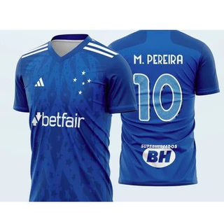 Camisa de Time Cruzeiro Azul Estrela 2024/25 New Temp Away