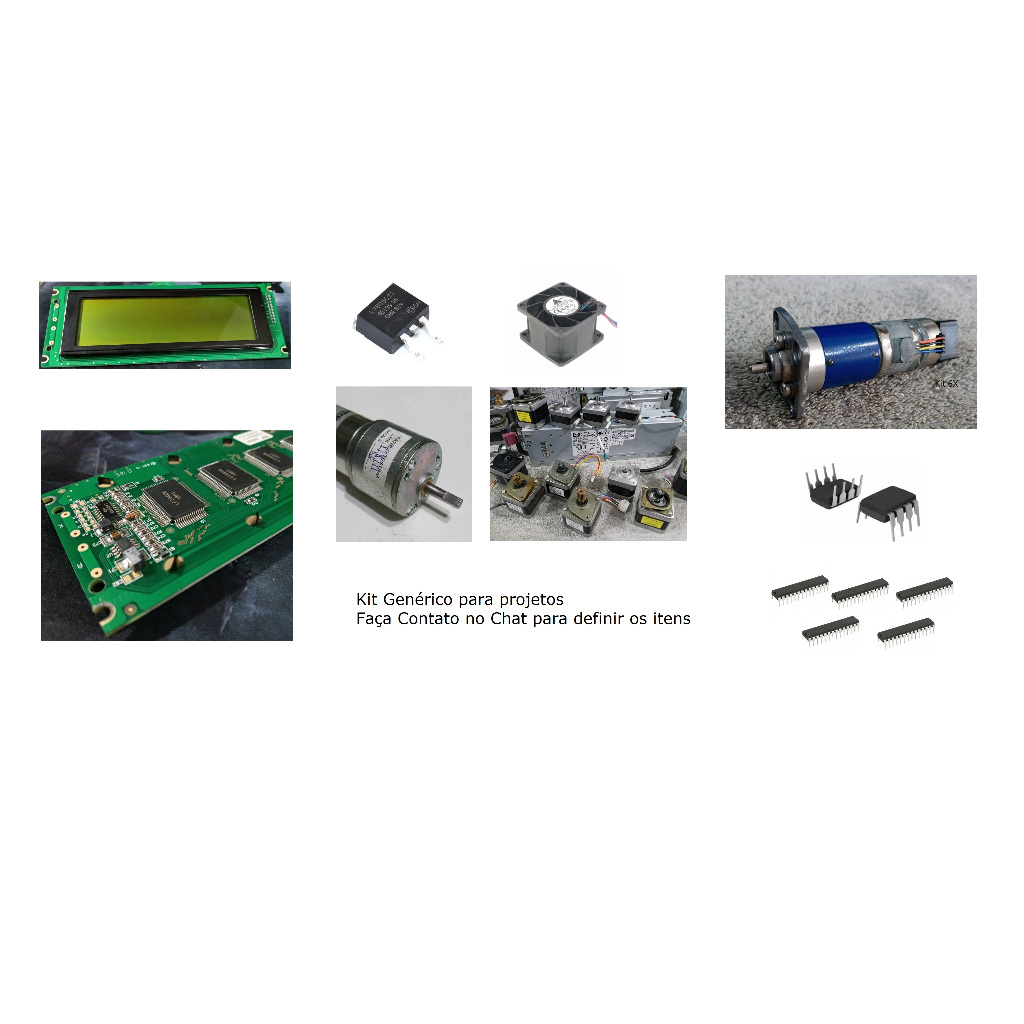 Kit Generico [PIC - A01] para projetos 3D / CNC / PIC / LCD / Driver / Fios / Plugs / Diversos