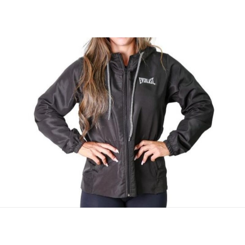 Jaqueta Corta Vento Feminina Everlast Preta Shopee Brasil