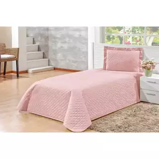 Colcha cobre leito solteirão manu 2 pcs/várias cores disponíveis