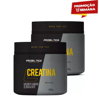 kit 2x Creatina Pura Probiotica monohidratada 300g