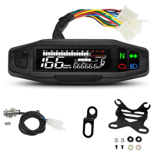 Painel De Instrumentos Velocímetro Digital Universal Para Motos Motocicletas Quadriciclo