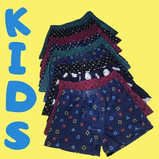 Kit 10 Cueca Box Masculina Infantil Malha Liganete Estampada Menino Promoção Barato Moda Infantil