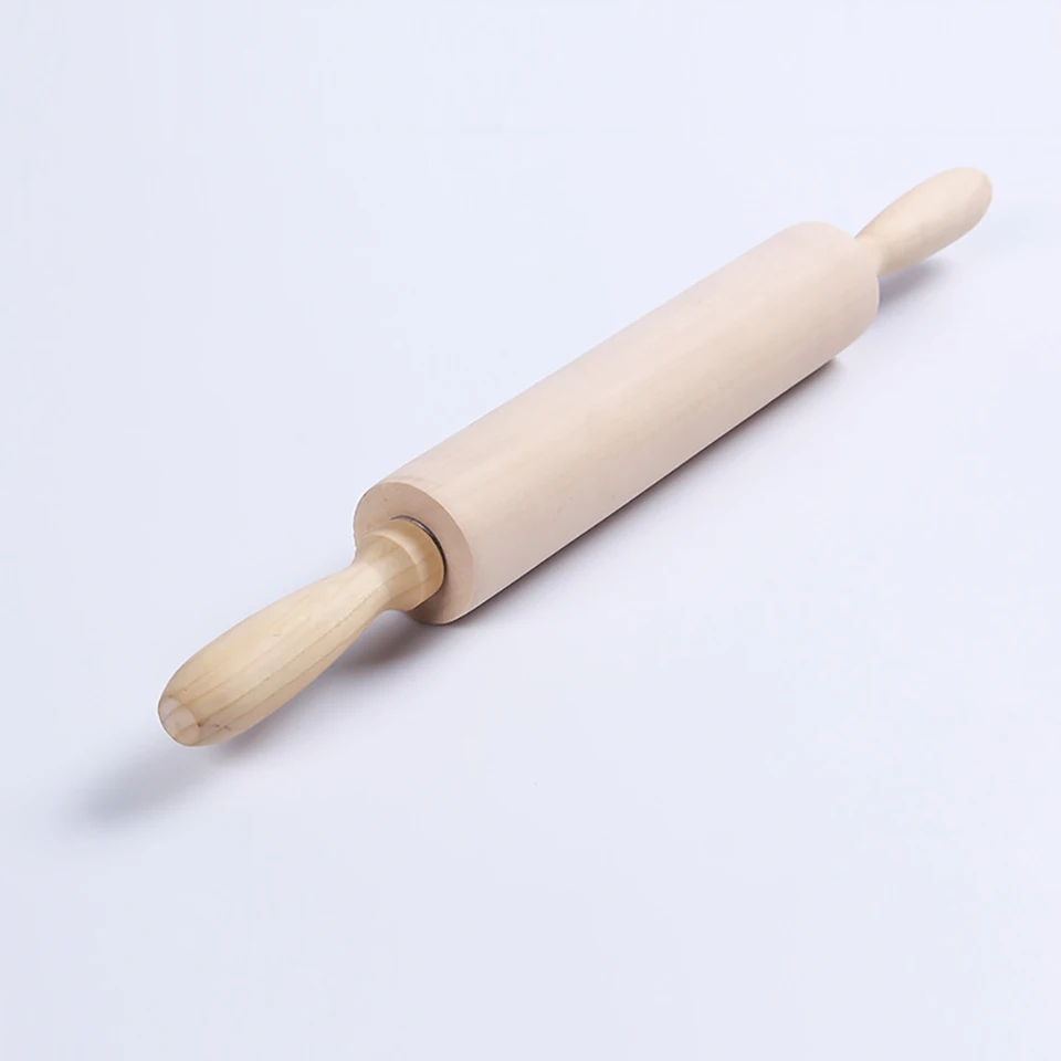 Rolo de Madeira para Abrir Massa Macarrão Pão e Pizza 43cm M