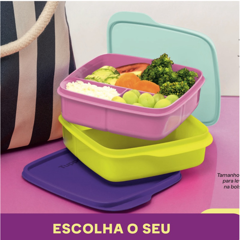 Basic Line com Divisorias 550ml Tupperware Original- Escolha a sua ...