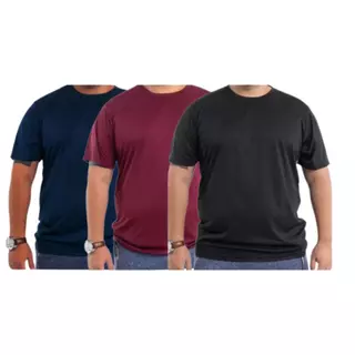kit 4(QUATRO) Camiseta Plus SizeDry Fit Masculina- Favor olhar a tabela de medidas antes de comprar!