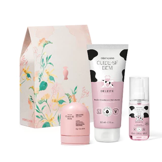 Kit Presente Dia das Mães Cuide-se Bem Deleite (3 itens).