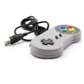 Controle USB retrô visual SNES super nintendo pc notebook tvbox etc com botoes L e R