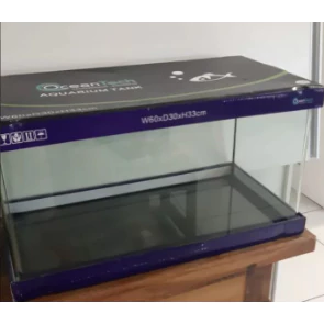 Aquário Ocean Tech Vidro Frontal Curvo 64 Litros 60x30x36cm