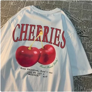 Camiseta Streetwear Cerejas Cosh Valentine Algodão Unissex