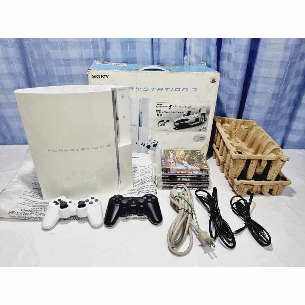 60- Ps3 Playstation 3 Fat Branco White Gt5 Desbloqueado Hen