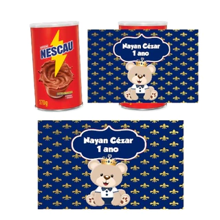 10 Rótulos Adesivos Personalizados Para Lata achocolatado 370G