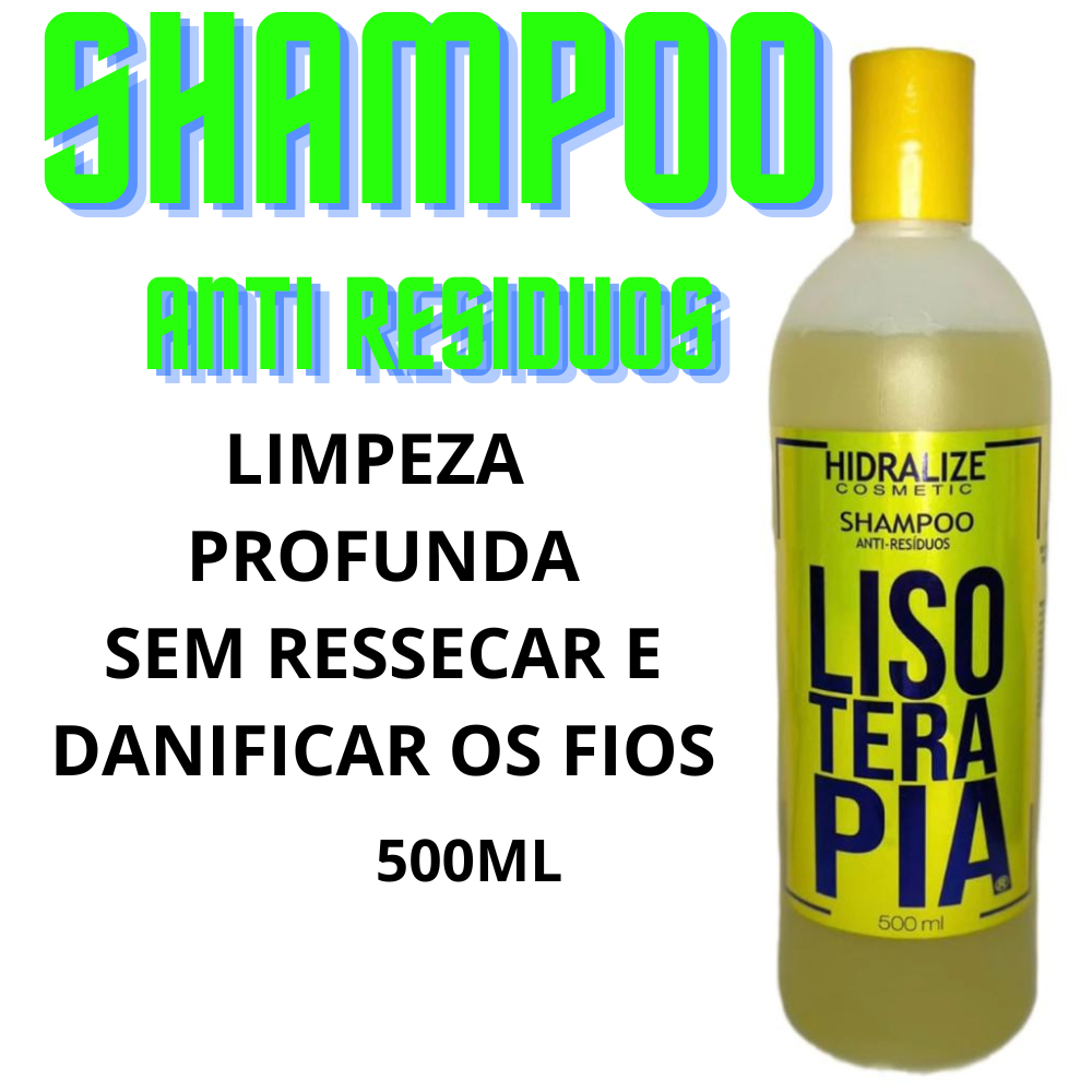 Shampoo Anti-Residuos Hidralize 500 ML Lisoterapia Limpesa Profunda ...