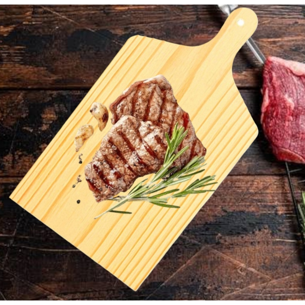 Tabua de Cortar Carne Madeira de Reflorestamento | Shopee Brasil