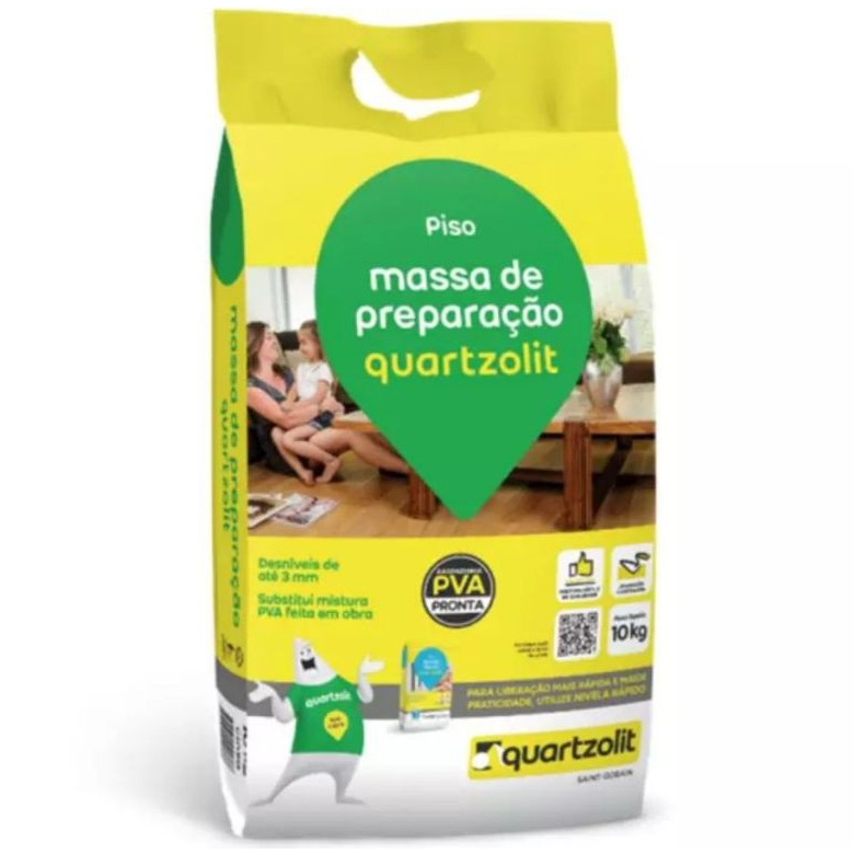 Massa De Preparação Para Piso 10kg Pva Pronta Quartzolit