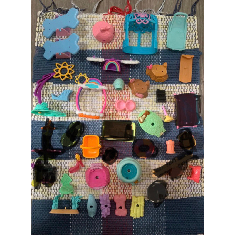 Lote acessórios littlest pet shop