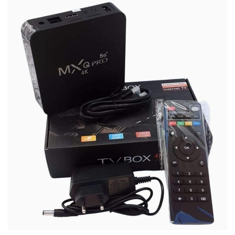 TV BOX Conversor TV para Smart MXQ - 4K, ANDROID 12.1 - 4GB RAM, 512GB