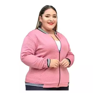 Jaqueta Bomber Plus Size Casaco Blusa Feminina Com Ziper Inverno Super Oferta 2023