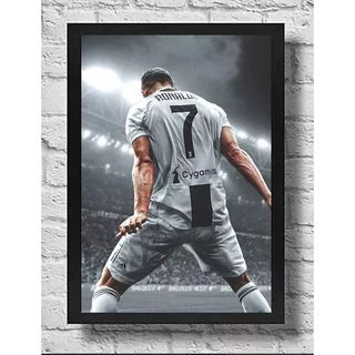 Quadro Decor Cristiano Ronaldo Cr7 c/moldura