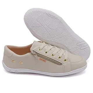 Tênis Branco casual Feminino super léve modelo zíper lindo e confortável