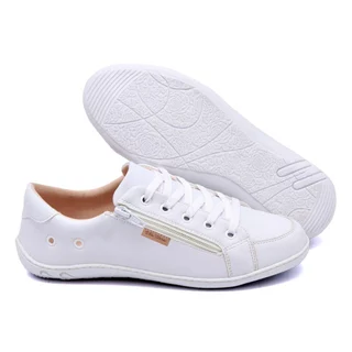 Tênis casual Feminino Branco modinha para todas as estações do ano