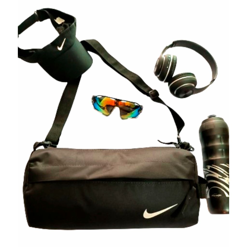 Bolsa Academia Trabalho Fitness Transversal Alça de Mão Com Bolso Casual Feminina Masculino