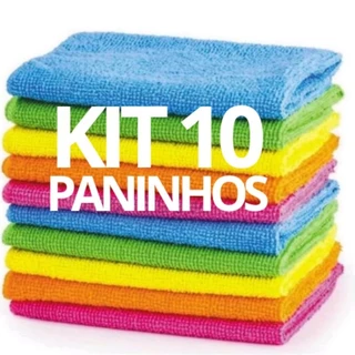 Kit 10 Panos de Microfibra , Paninhos de pia Mágicos Limpezas Doméstica e Automotiva para secar carro , pano de prato microfibra