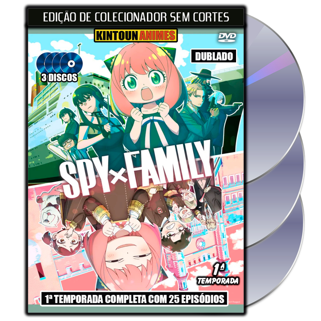 Spy x Family 1ª Temporada Completa e Dublada em DVD | Shopee Brasil