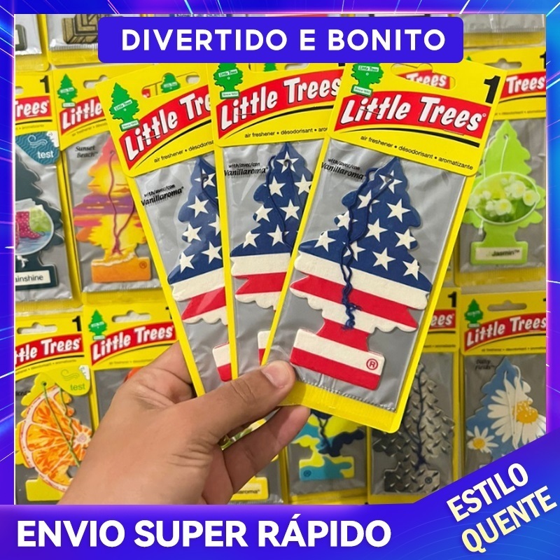 kit10 Little Tress Original Aromatizante aromas sortidos Cheirinho para carros e ambientes coisas diferentes para casa