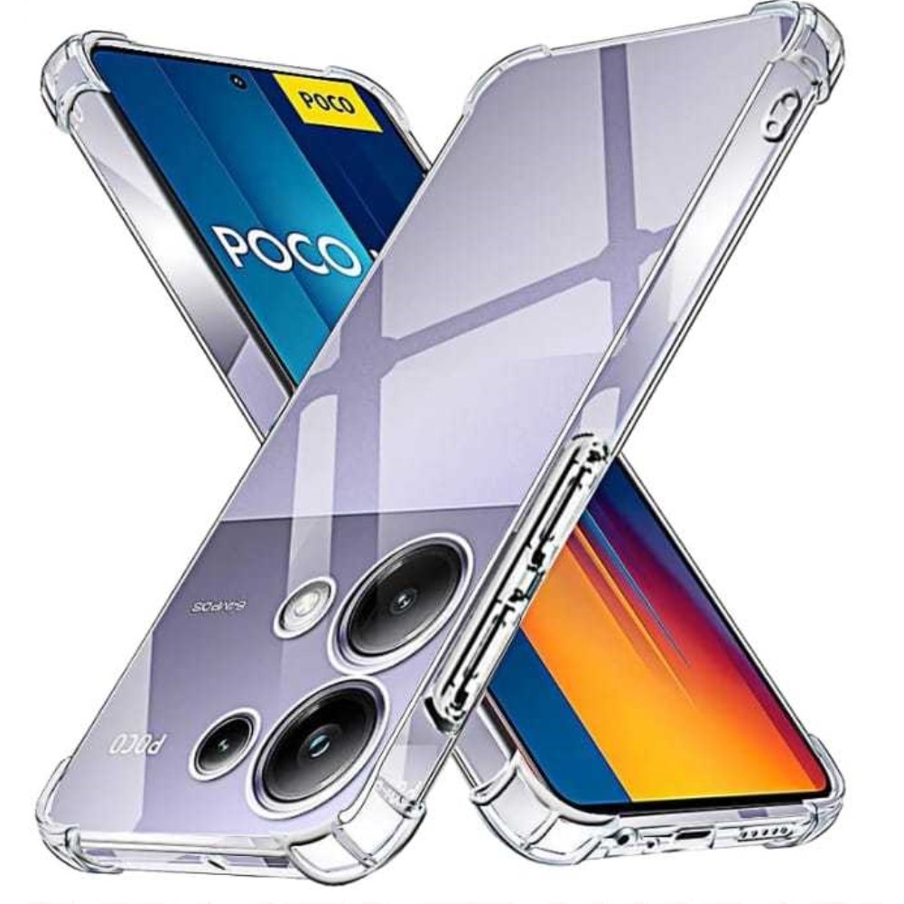 Capa Anti transparente Poco M6 Pro 4g tela 6.67 com borda