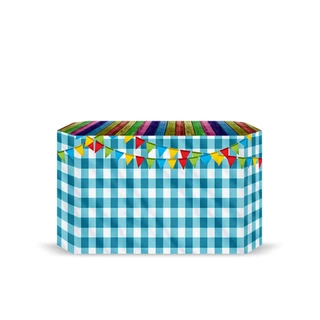 Capas Decorativas para 2 Mesas Quadrada Sublimada Tema Festa Junina