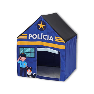 Casinha Cabaninha Barraca Castelinho Cabana Menino Policia Portátil Diversão