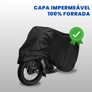 Capa Cobrir Moto Térmica Sol Chuva 100% Forrada Impermeável P M G