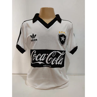 Camisa retrô do Botafogo 1988 branca - Pré Encomenda