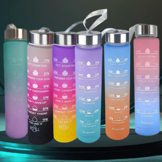 kit Garrafa Squeeze De Água 300ml redondo com ALÇA colors