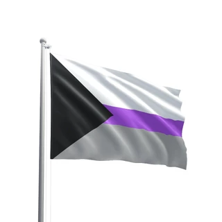 Bandeira Demissexual LGBTQIA+ Tecido Oxford 140x80cm
