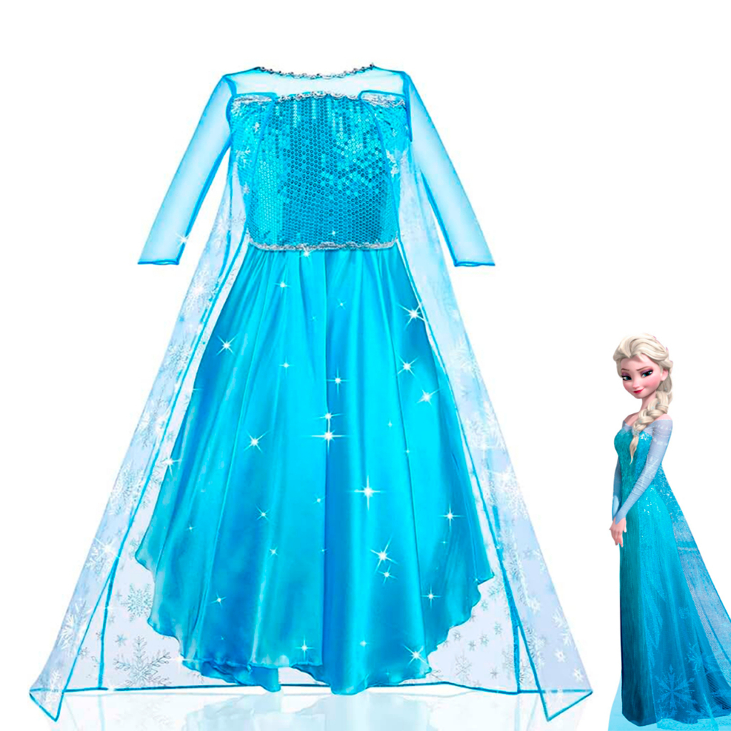 Elsa frozen shops vestido verde